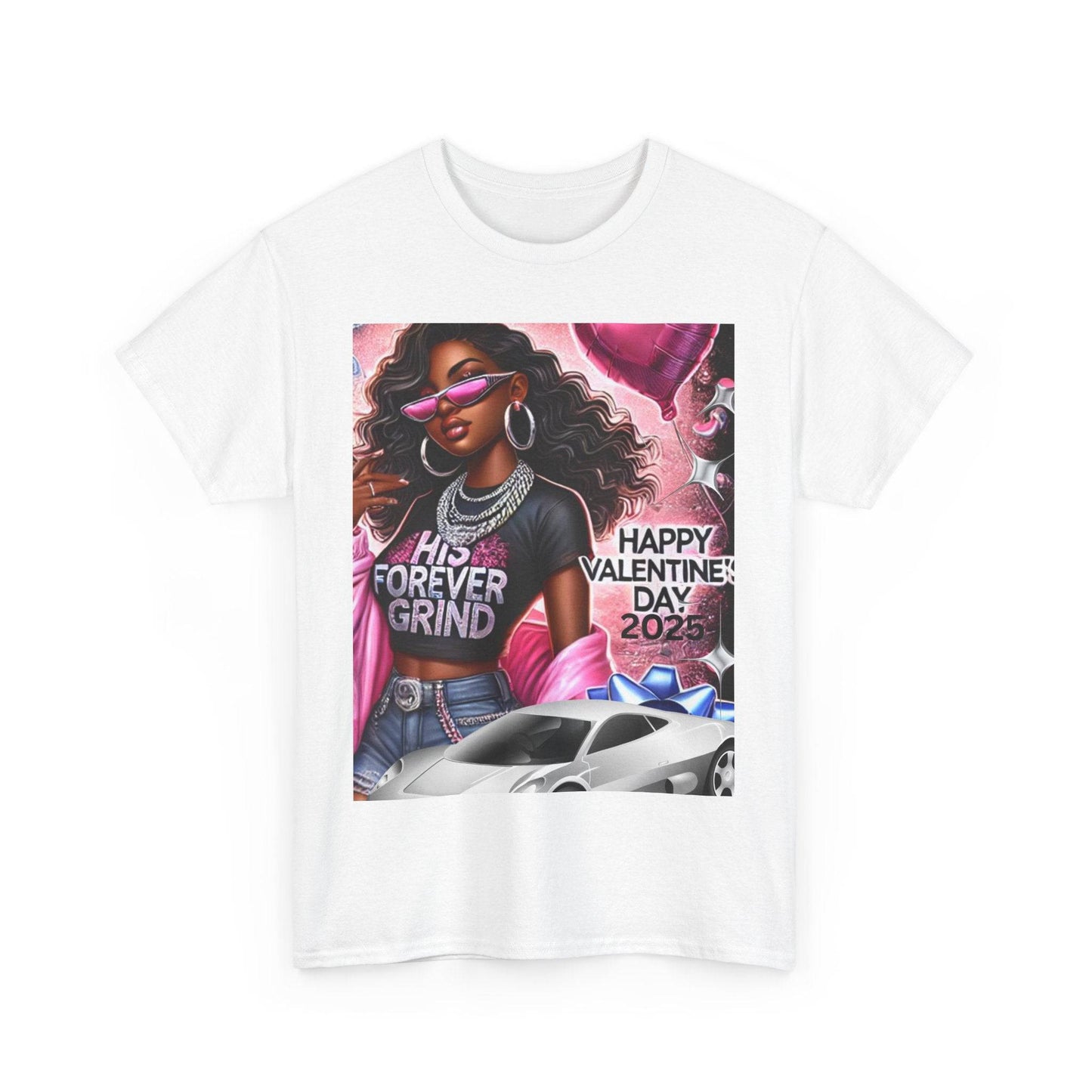 Celebrate Your Love with Our Limited Edition "His Forever Grind" Valentine's Day T-Shirt - Clothing Personality
