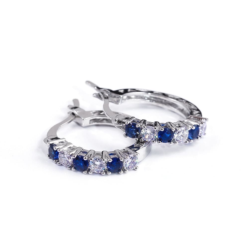 Colorful Cubic Zirconia Ear Buckles Earrings - Clothing Personality