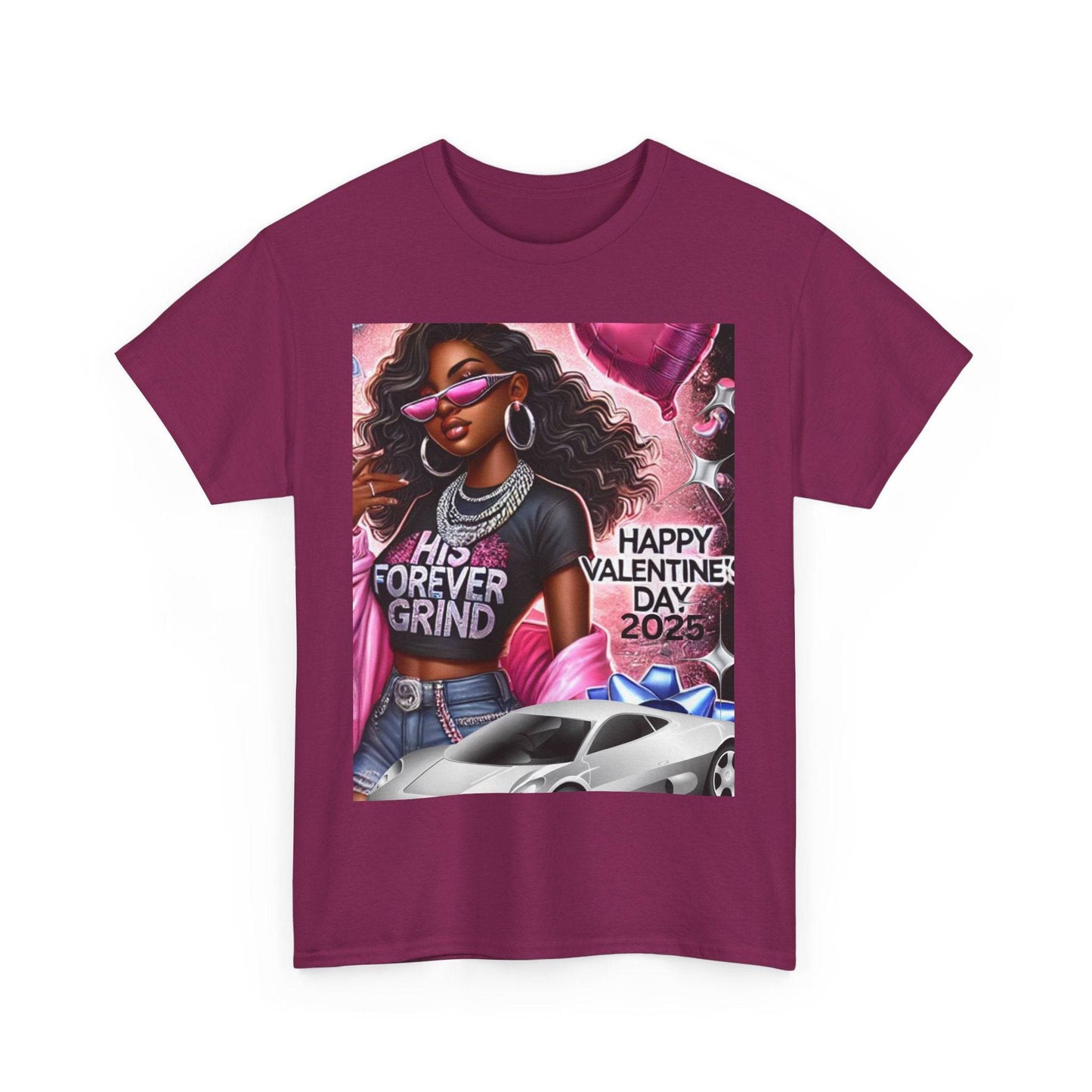 Celebrate Your Love with Our Limited Edition "His Forever Grind" Valentine's Day T-Shirt - Clothing Personality