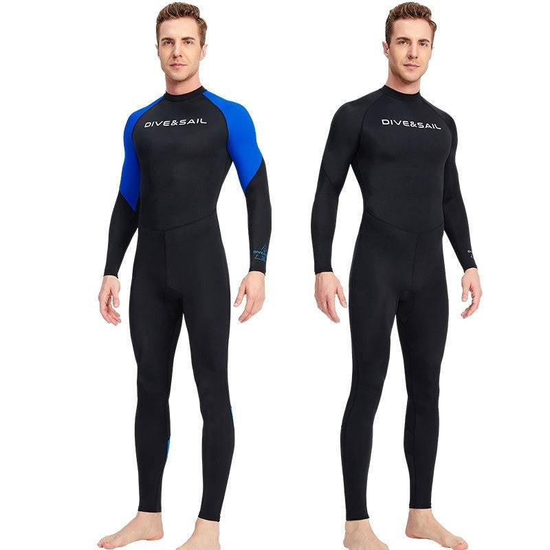 New Diving Suit Men's One-piece Thin Type Sunscreen Quick-drying Swimsuit - Clothing Personality