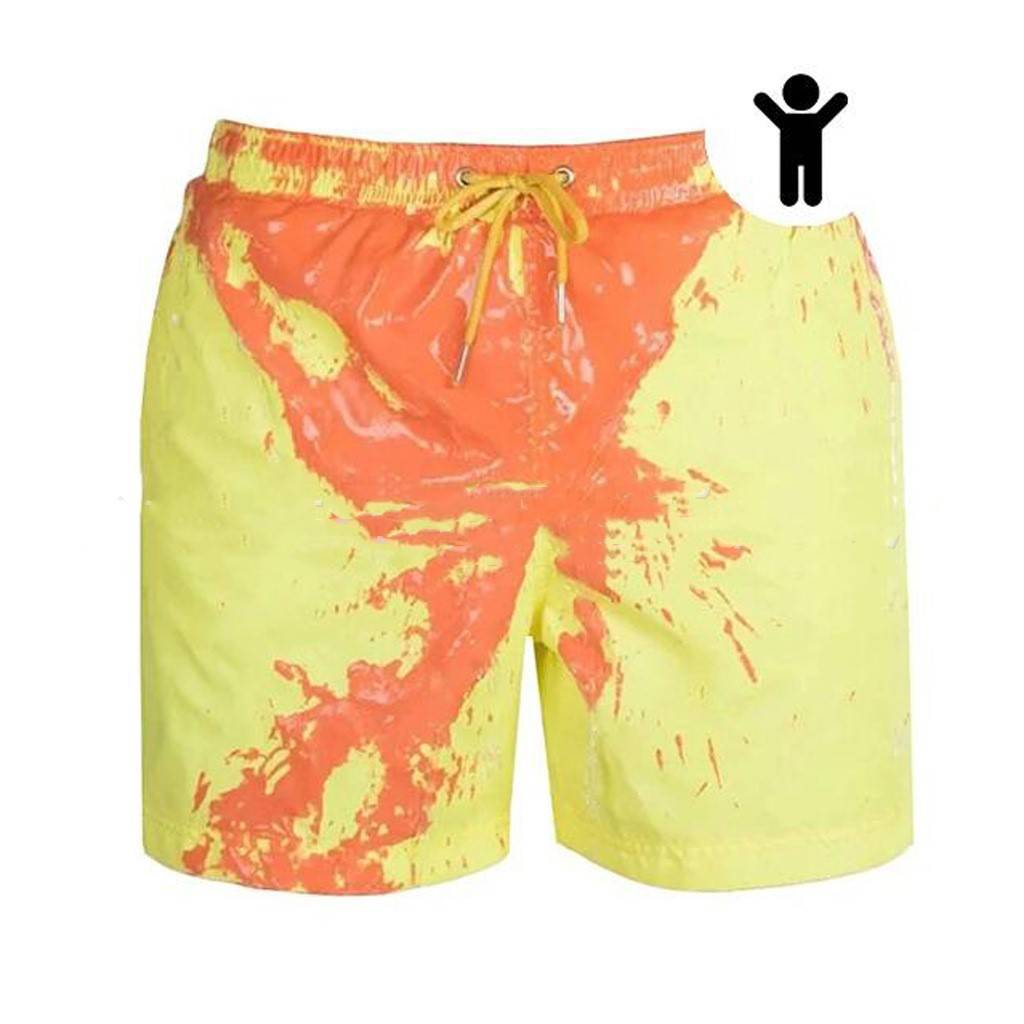 Magical Change Color Beach Shorts Summer Men Swimming Trunks Swimwear Swimsuit Quick Dry bathing shorts Beach Pant - Clothing Personality
