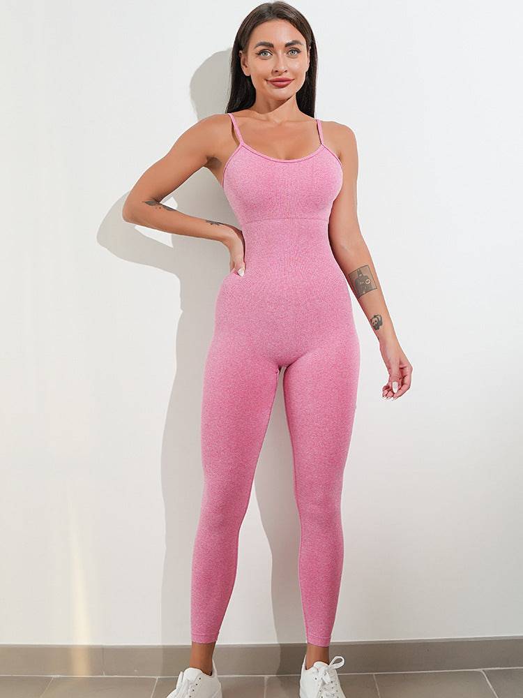 Womens Sexy Unitard One Piece Jumpsuit Spaghetti Strap Tummy Control Rompers Sleeveless Bodysuits Outfits - Clothing Personality
