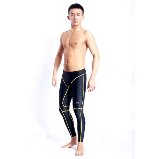 Competition Professional Long Quick-drying Drag Reduction Long Swimming Trunks - Clothing Personality