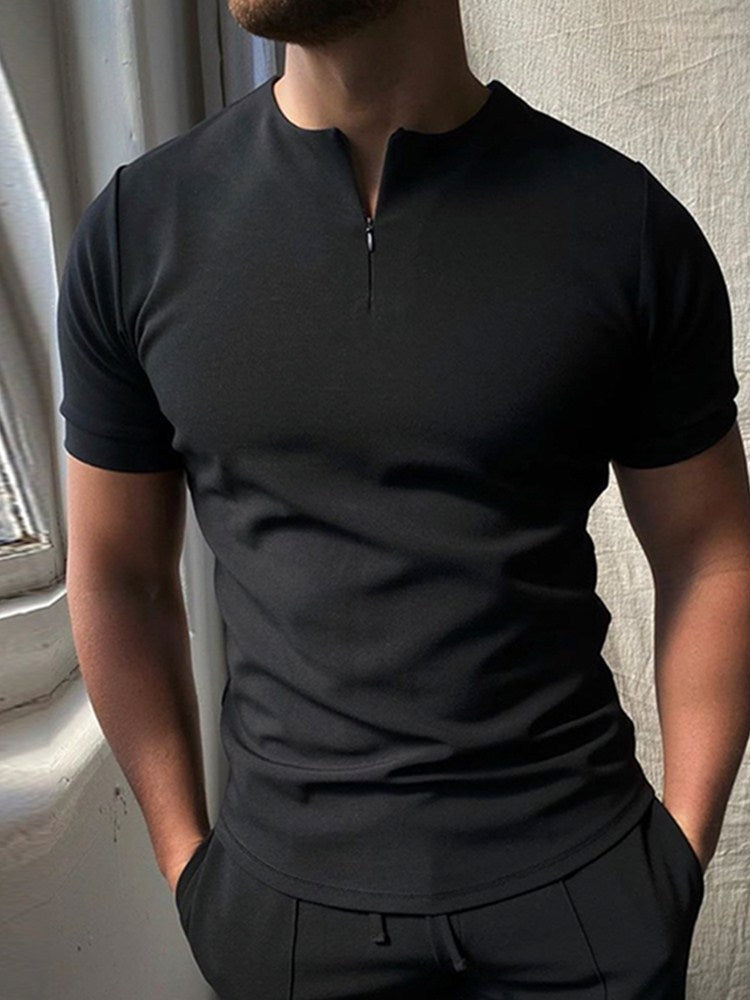 Men's Polo Shirt Men Solid Polo Shirts Brand Men Short-Sleeved Shirt Summer Shirt Man Clothing - Clothing Personality