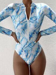 Long Sleeve Swimsuit Zipper Surfing Suit - Clothing Personality