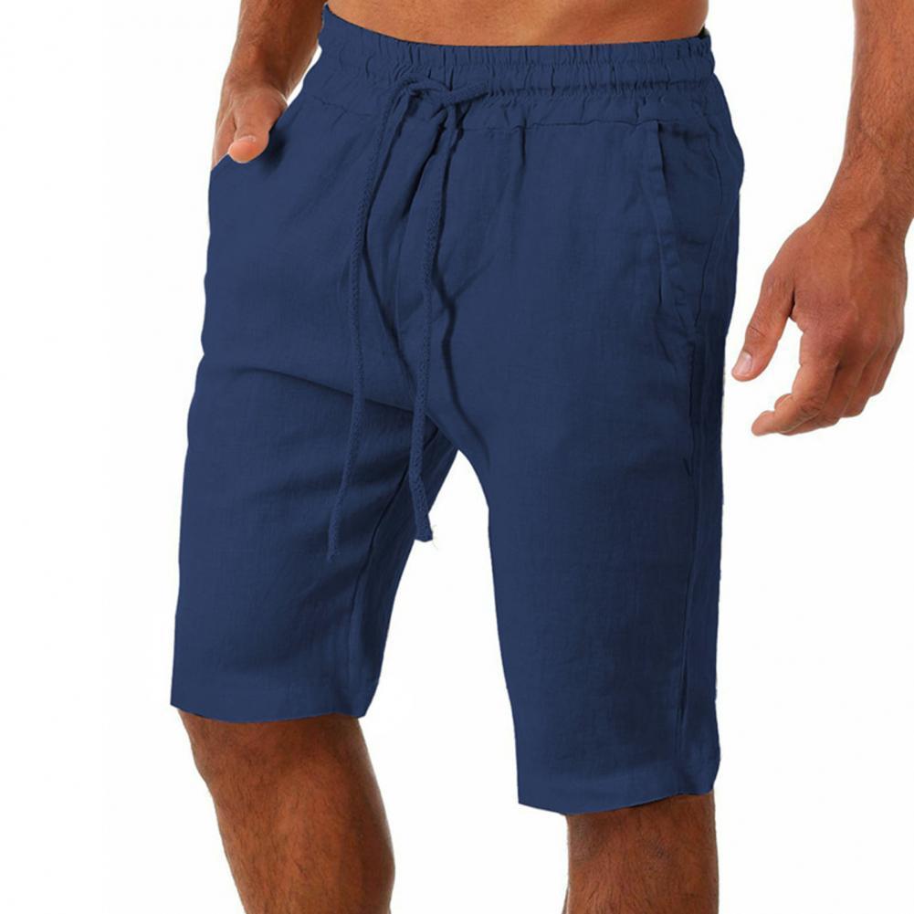 Beach Pants Cotton Linen Pants Yoga Fitness Linen Sports Leisure Shorts