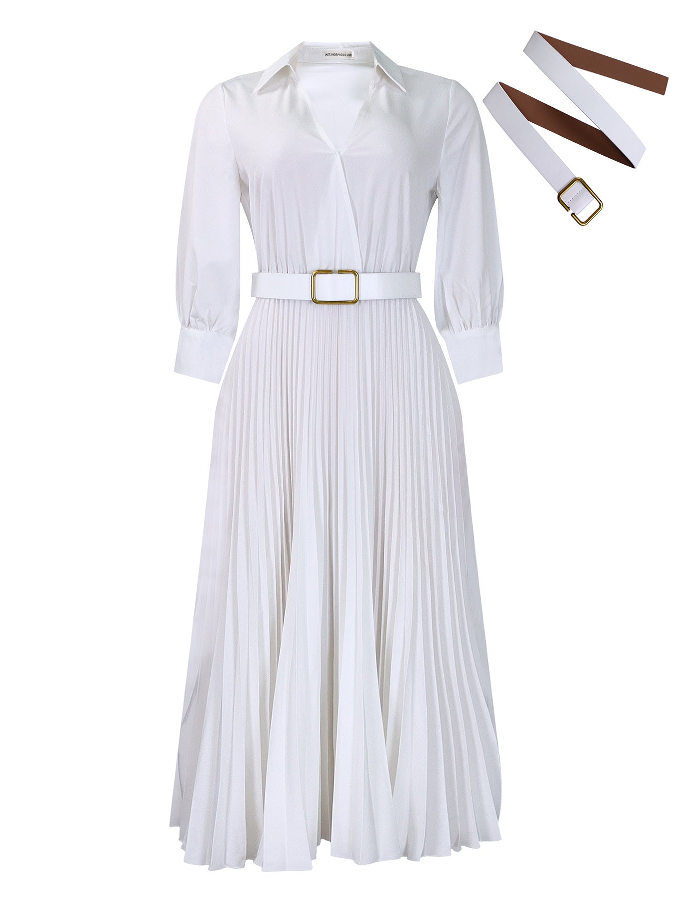 Women's Solid Color Plus Size Dress - Clothing Personality