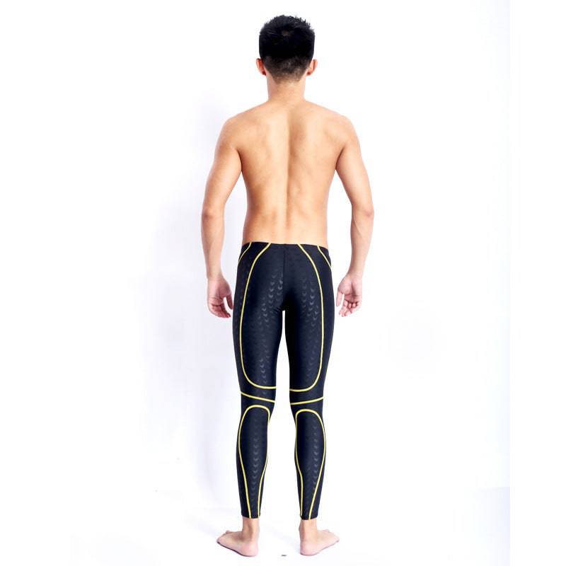 Competition Professional Long Quick-drying Drag Reduction Long Swimming Trunks - Clothing Personality