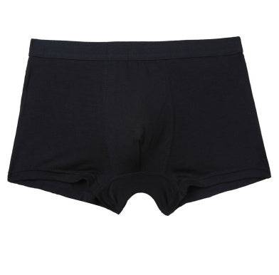 Men Boxer Shorts Pure Color Bamboo Fiber Men Underwear - Clothing Personality