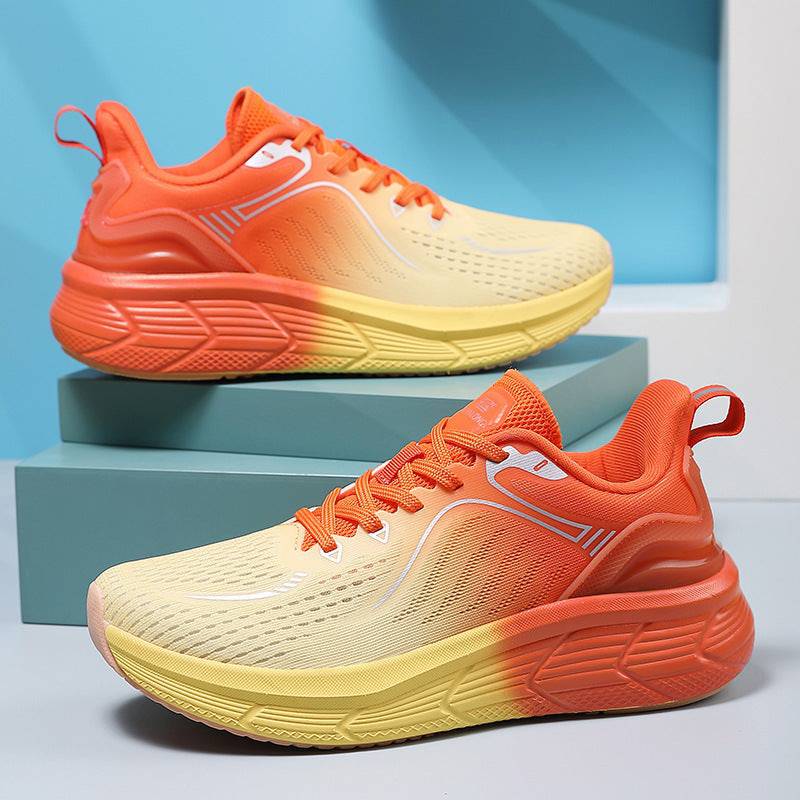 Couples Running Shoes Female Breathable Shock Absorption Springsummer Lightweight Mesh Surface Sneaker - Clothing Personality
