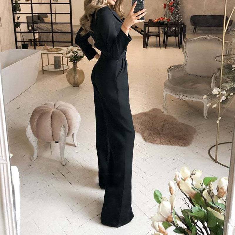 Women's Jumpsuit Spring Solid Color Slim Bodysuit Ladies New Style - Clothing Personality