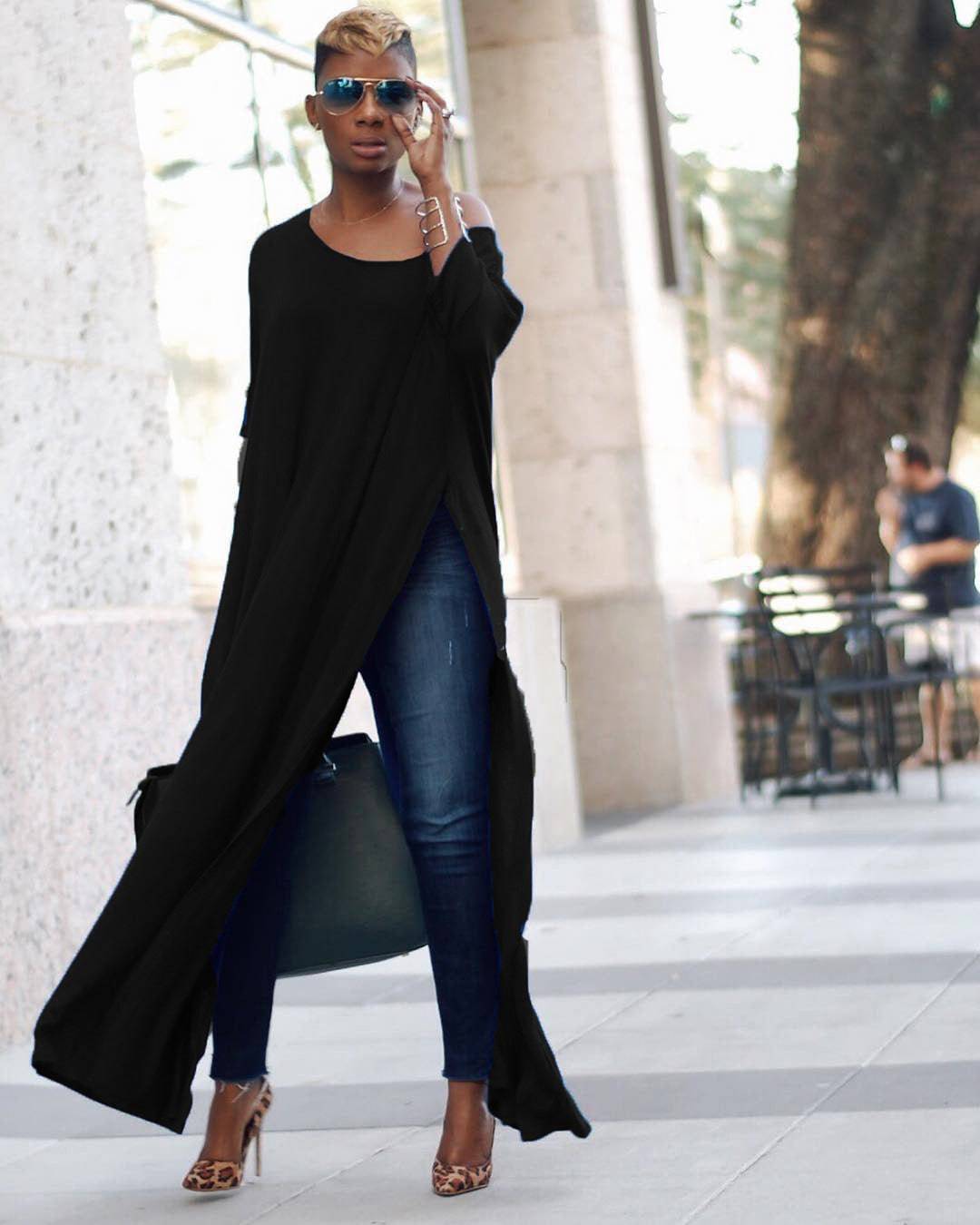 Women's One Shoulder Short Sleeve T-shirt Flowy Maxi Casual Dress - Clothing Personality