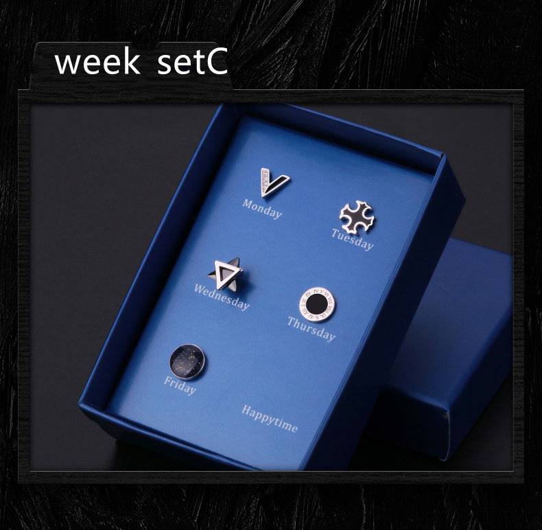 925 Silver Men''s Earrings Single Fashionable Silver Earrings - Clothing Personality