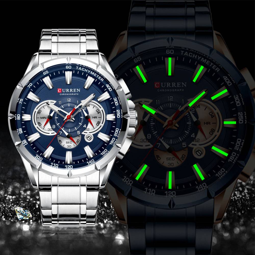 Curren Men's Blue Business Wristwatch - Clothing Personality