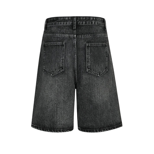 Retro Washing Water Denim Shorts Men - Clothing Personality
