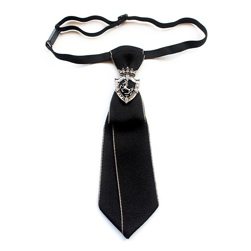 Women's Bedazzled Tie Jewelry Chain link Neckline Accessories Tie - Clothing Personality