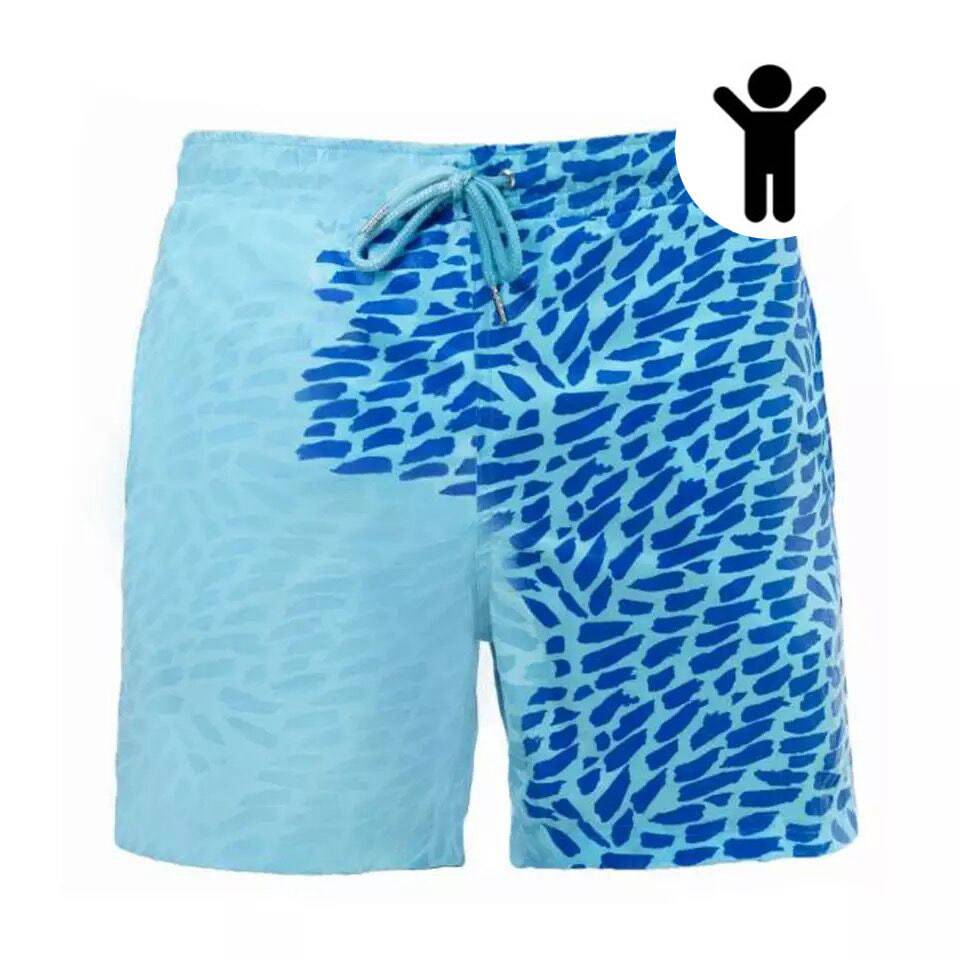 Magical Change Color Beach Shorts Summer Men Swimming Trunks Swimwear Swimsuit Quick Dry bathing shorts Beach Pant - Clothing Personality