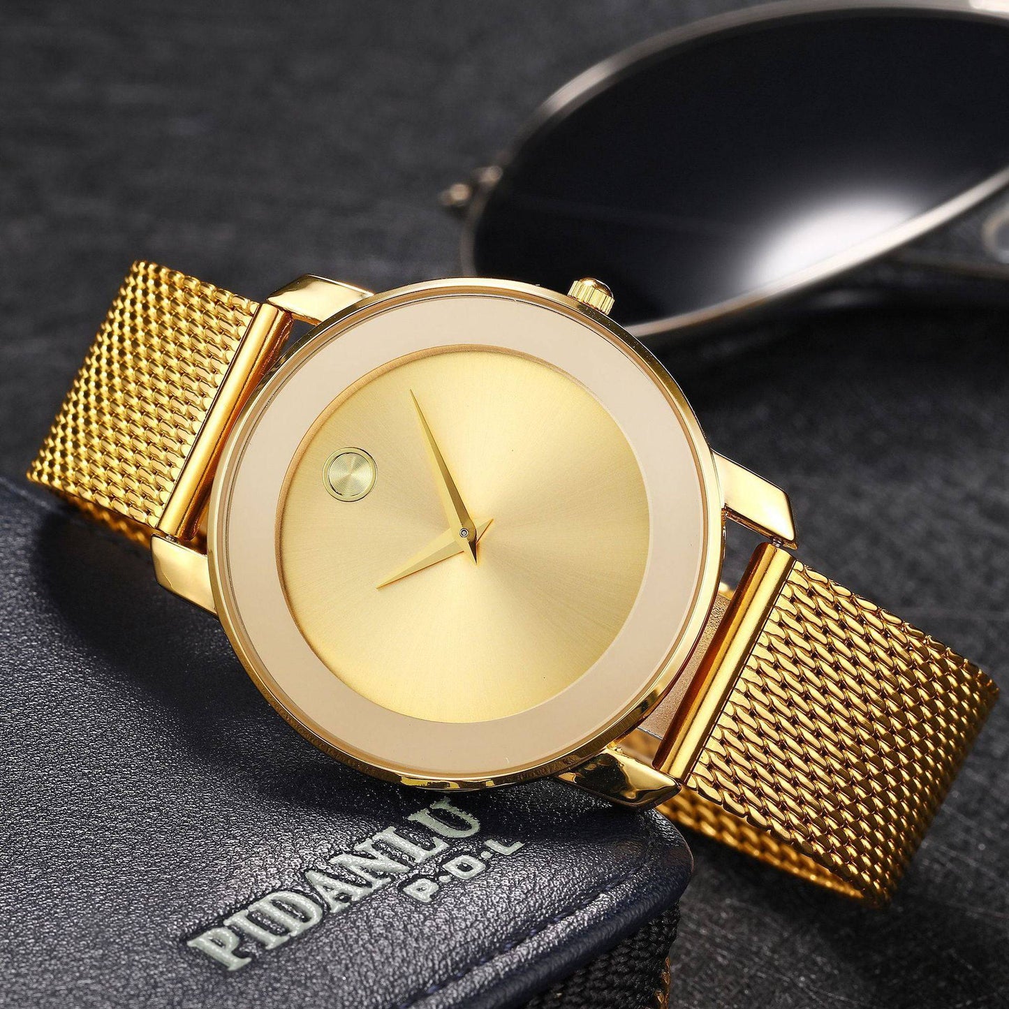 Men's Stylish Business Mesh Strap Watch Wristwatch - Clothing Personality