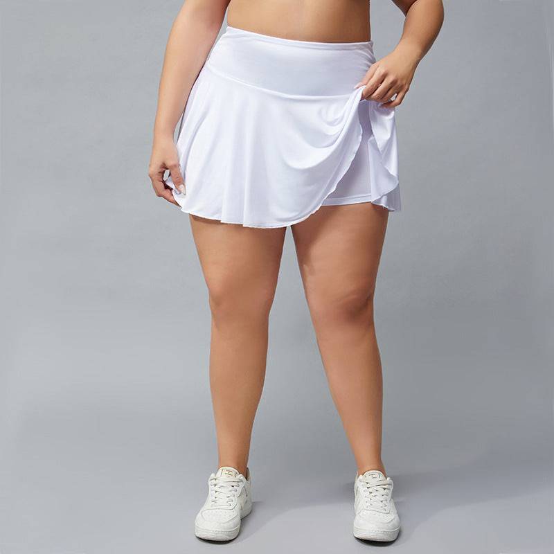 Plus Size Fitness Shorts Women's Anti-exposure Outdoor Tennis Skirt - Clothing Personality
