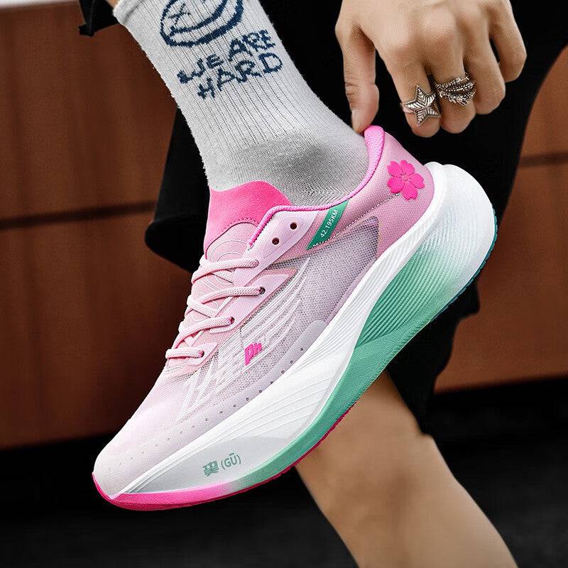 Women's Multi-color Joggers Racing Rebound Shock Absorption Sneaker Tennis Shoes - Clothing Personality