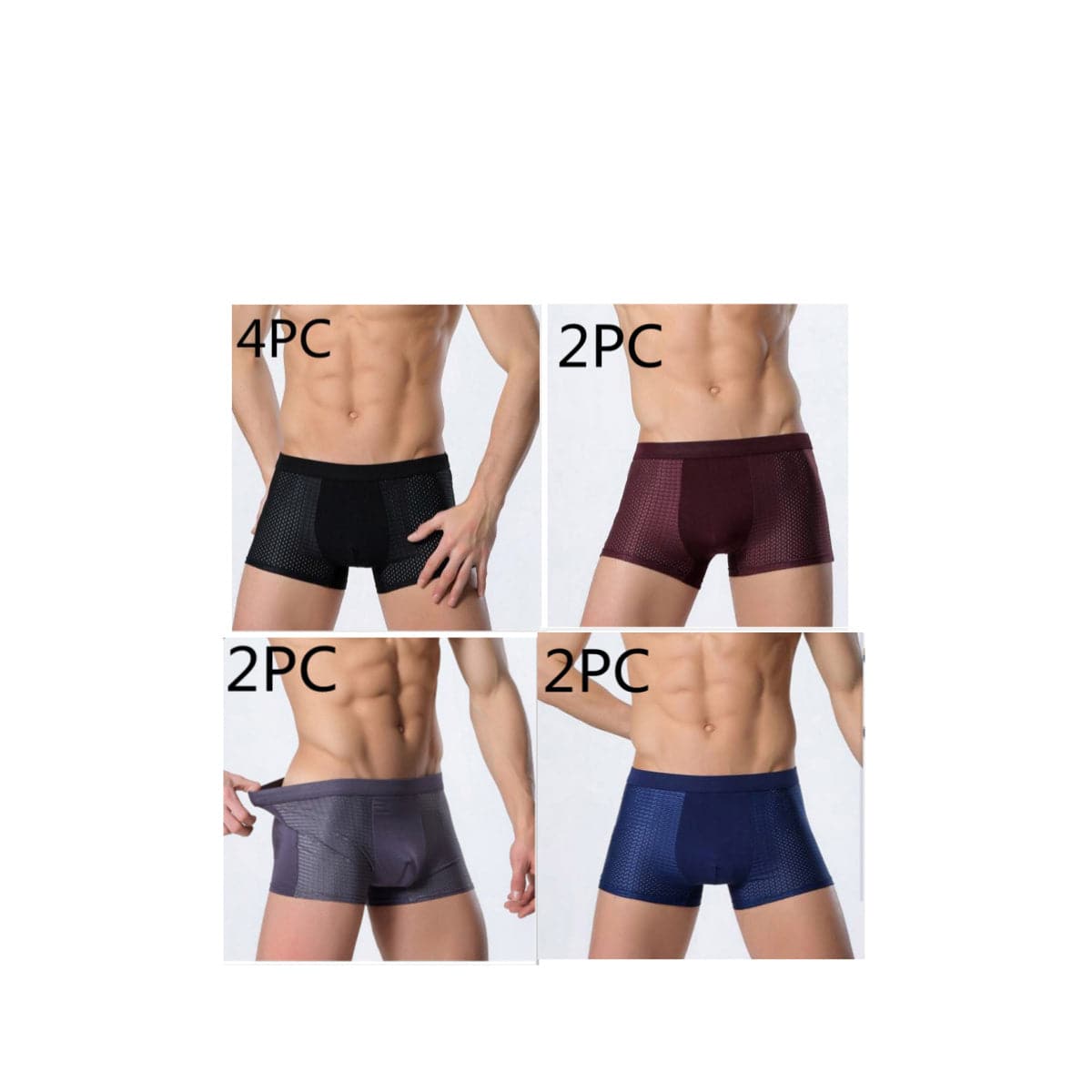 Men's Mesh Strand Air Breathable Summer Ice Silk Shorts - Clothing Personality