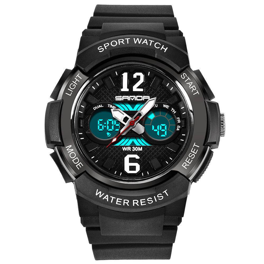 Luminous waterproof alarm clock sports watch - Clothing Personality