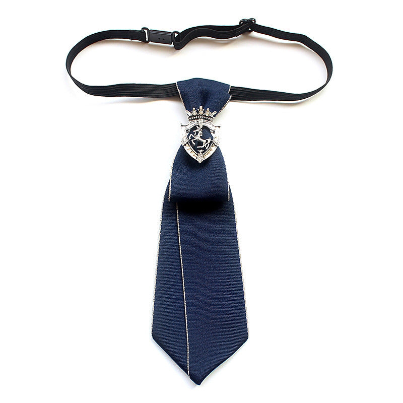 Women's Bedazzled Tie Jewelry Chain link Neckline Accessories Tie - Clothing Personality
