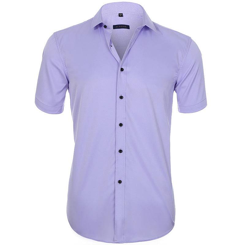 Men's No Iron Casual Polyester Shirt - Clothing Personality