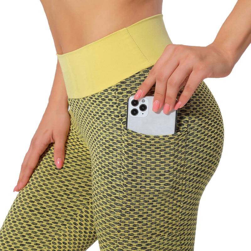 Women's Hip Lifting Waist Sports Yoga Pants - Clothing Personality
