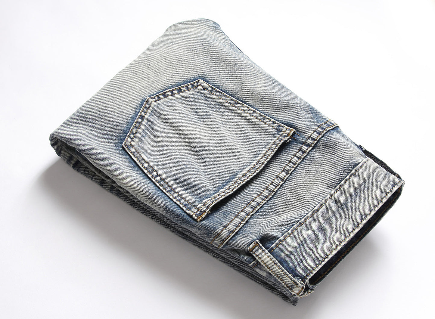 Nostalgic Jeans Ripped Special Embroidered Men's Pants - Clothing Personality