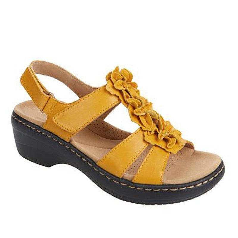 Fish Toe Sandals With Hollow Wedges - Clothing Personality