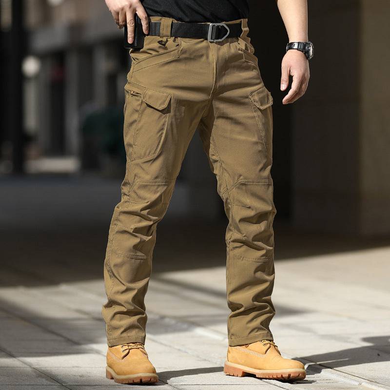 Tactical Outdoor Stretch Overalls Loose Soft Shell Pants Waterproof - Clothing Personality