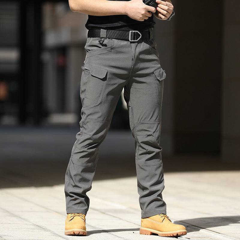 Tactical Outdoor Stretch Overalls Loose Soft Shell Pants Waterproof - Clothing Personality