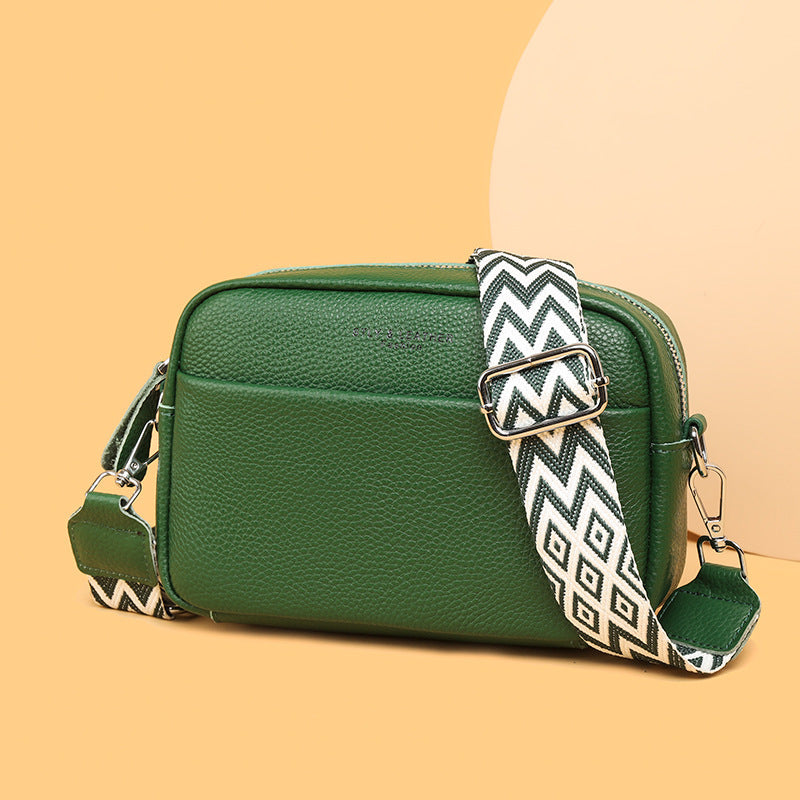 Fashion Shoulder Crossbody Bags With Rhombus Embroidered Wide Shoulder Strap Cute Small Square Bag Women - Clothing Personality