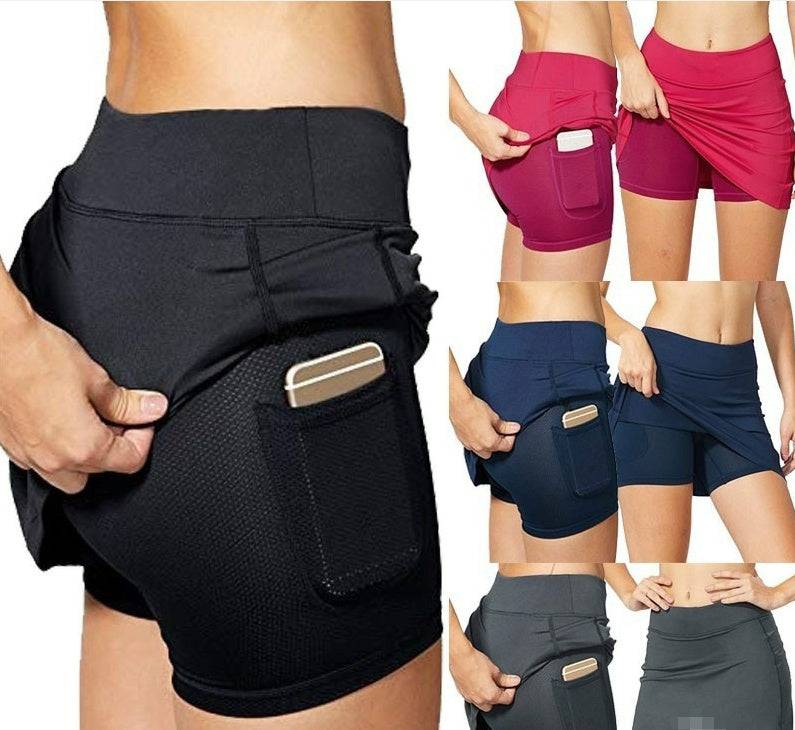 Women's Skorts Activewear Stretch fitness shorts - Clothing Personality