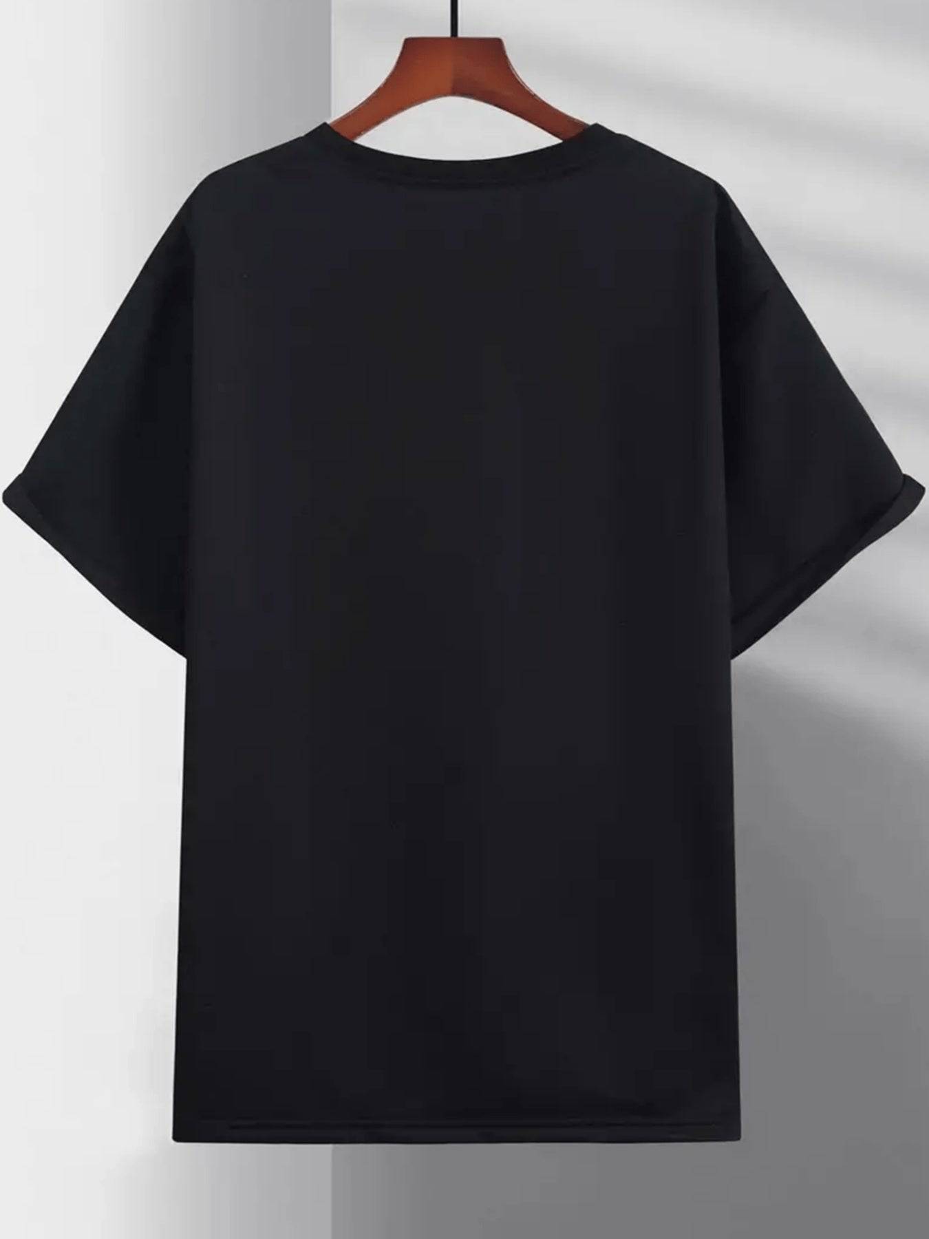 Men's Creative Tops, Casual Short Sleeved Round Neck T-shirts, Summer Outdoor Men's Clothing - Clothing Personality