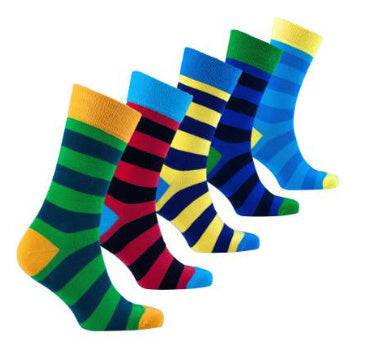 Plus Size Plus-sized Long Striped Men's Cotton Socks - Clothing Personality