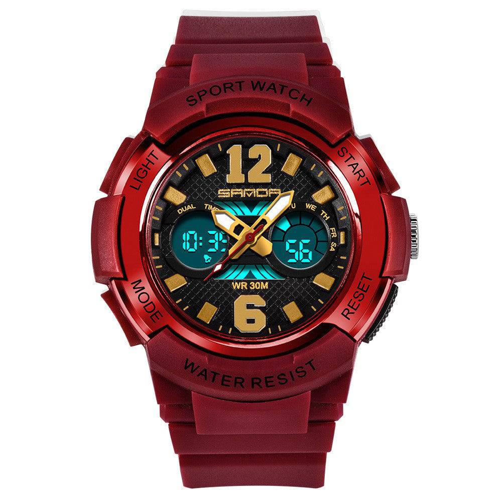 Luminous waterproof alarm clock sports watch - Clothing Personality
