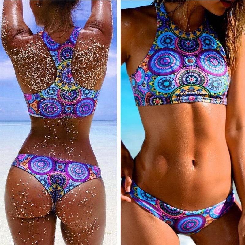 New Low Waist Triangle Bikinis High Neck Brazilian Swimwear Swimsuit Swimsuit Bikini Set Brazilian Beachwear Biquini - Clothing Personality