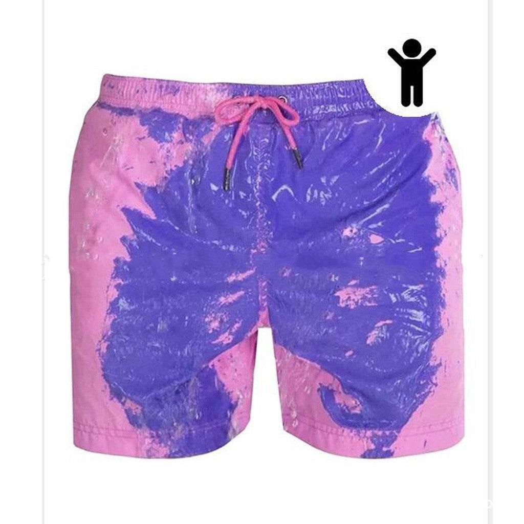 Magical Change Color Beach Shorts Summer Men Swimming Trunks Swimwear Swimsuit Quick Dry bathing shorts Beach Pant - Clothing Personality