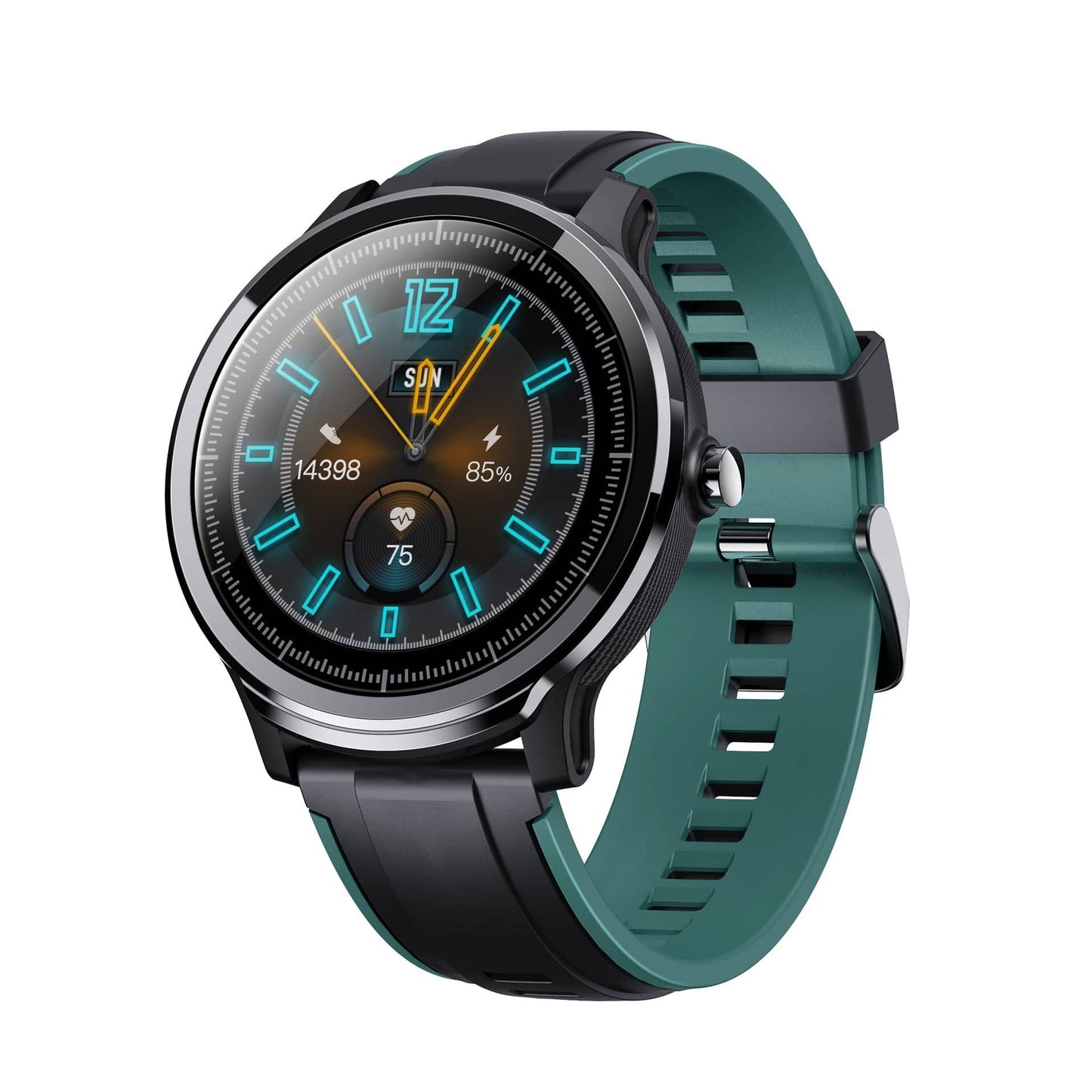 1.3 inch Touch Screen Waterproof Smart Watch Green Wristband Clothing Personality