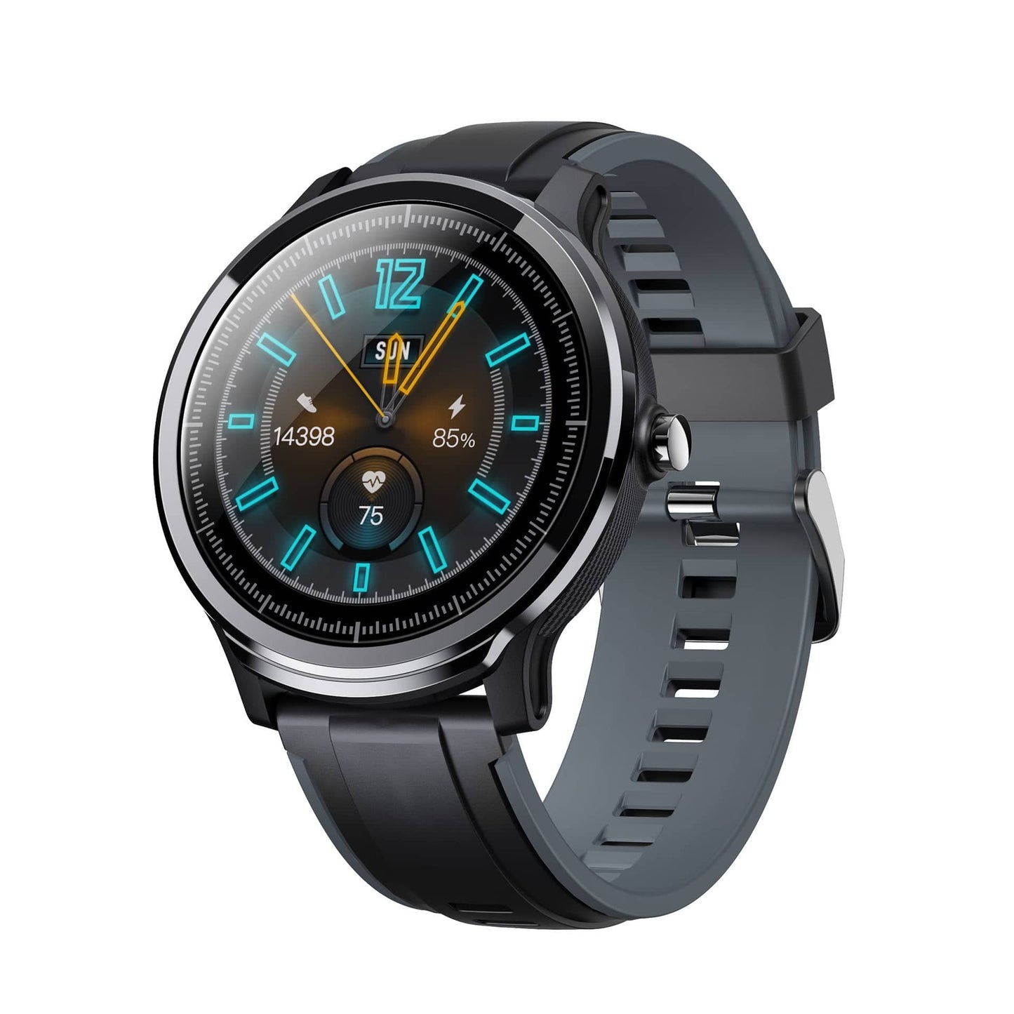 1.3 inch Touch Screen Waterproof Smart Watch Black Wristband