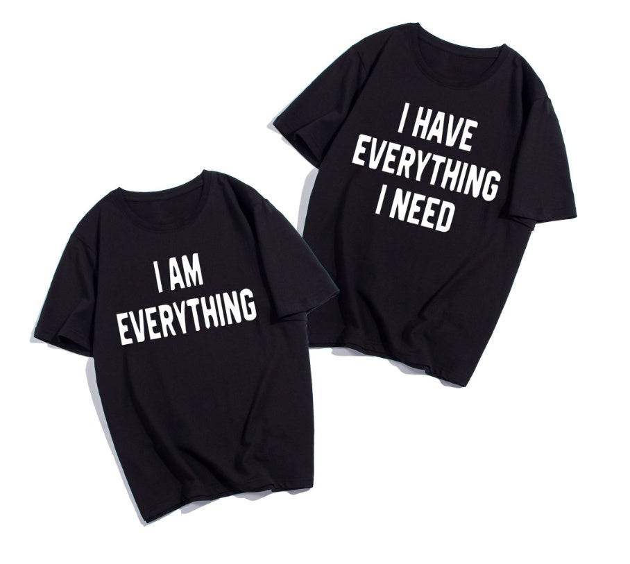 Everything I Need Couple's Romantic Matching T-shirts Anniversary Dating Married T-shirts - Clothing Personality