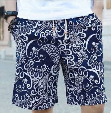 Men Linen Beach Shorts - Clothing Personality