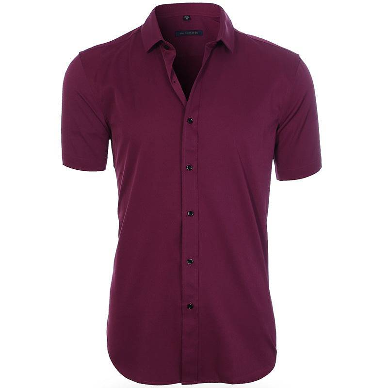 Men's No Iron Casual Polyester Shirt - Clothing Personality