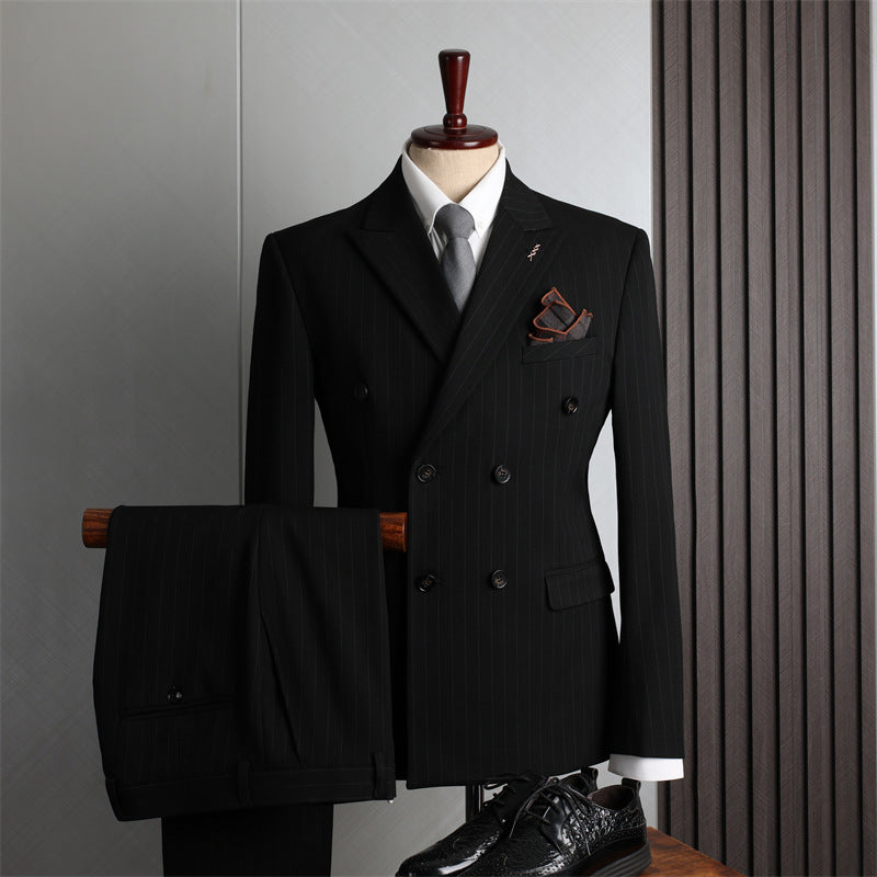 Double Breasted Suit Suit Men's Suits - Clothing Personality