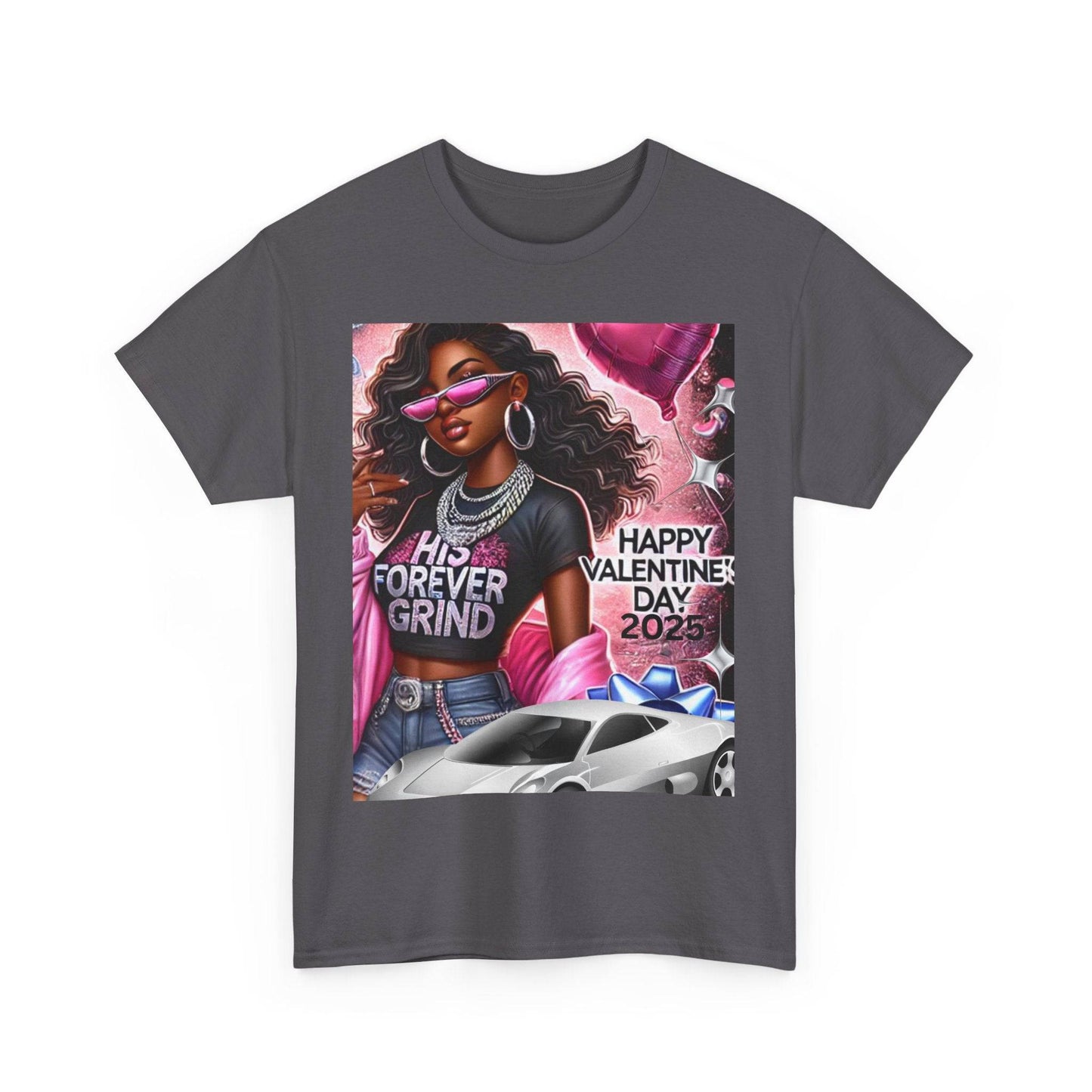 Celebrate Your Love with Our Limited Edition "His Forever Grind" Valentine's Day T-Shirt - Clothing Personality