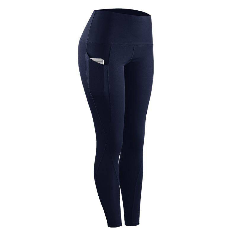 Women Compression Skinny Fitness Leggings Women Stretch Sportswear Casual Leggings Pants with Pocket - Clothing Personality