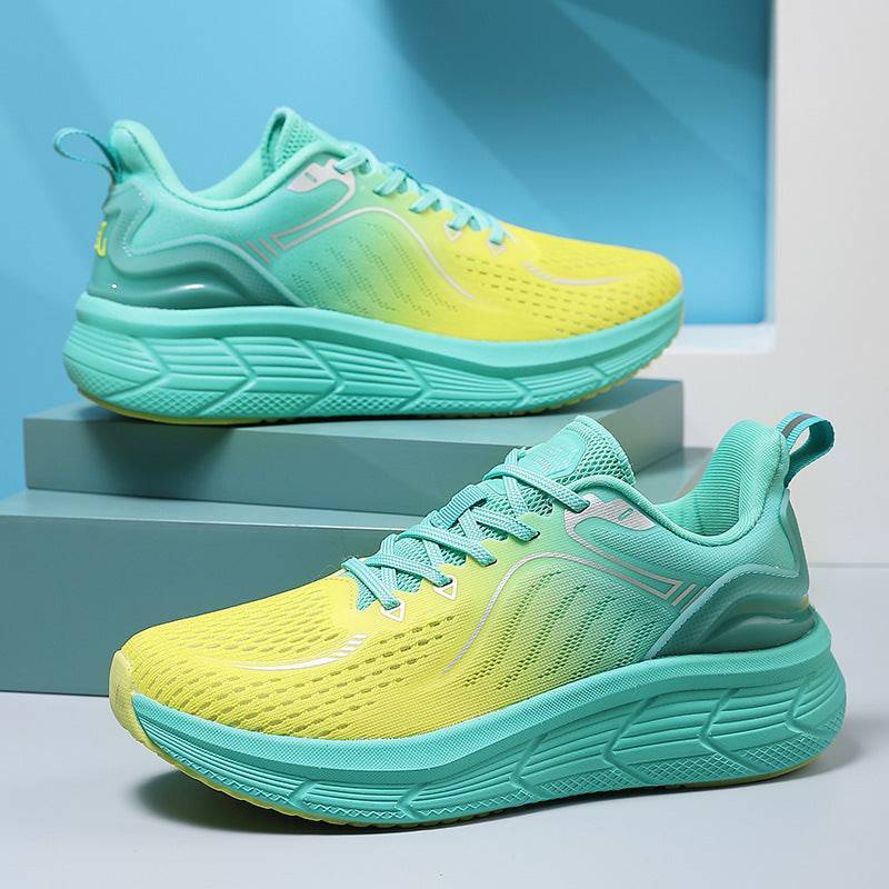 Couples Running Shoes Female Breathable Shock Absorption Springsummer Lightweight Mesh Surface Sneaker - Clothing Personality