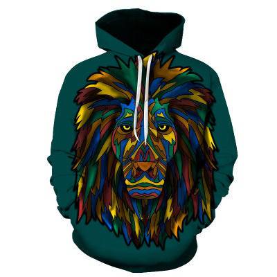 Wolf Printed Hoodies Men 3D Sweatshirt - Clothing Personality